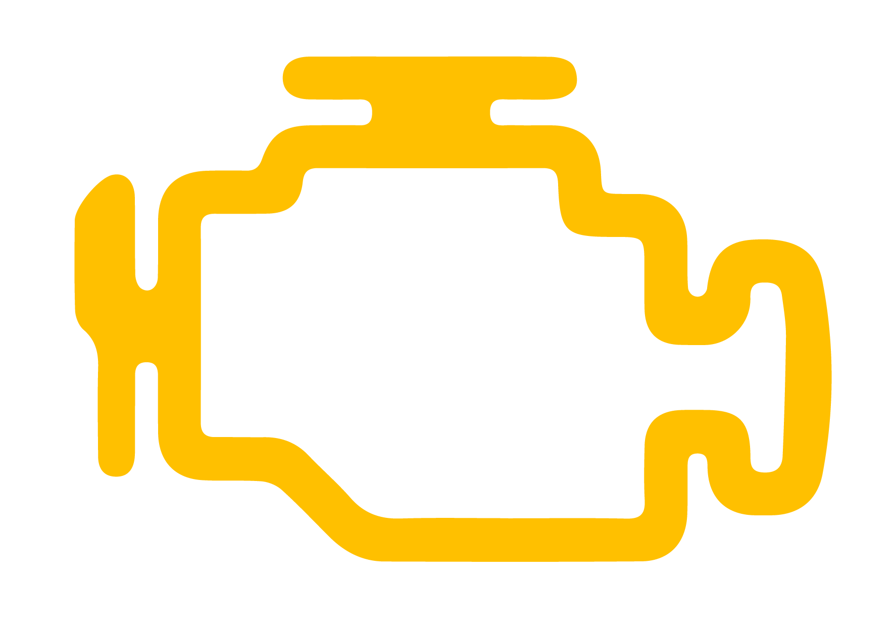 Значок двигателя в машине. Ошибка check engine Lada PNG.